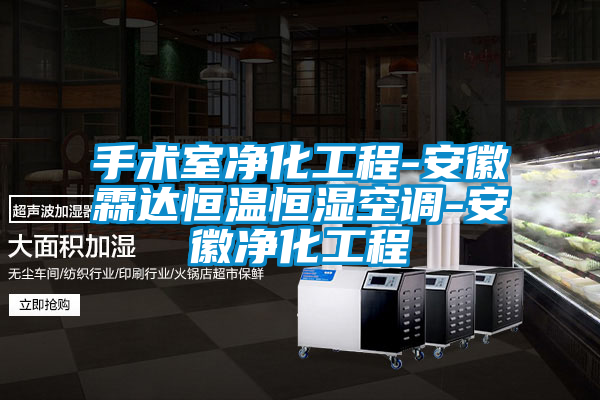 手術(shù)室凈化工程-安徽霖達恒溫恒濕空調(diào)-安徽凈化工程