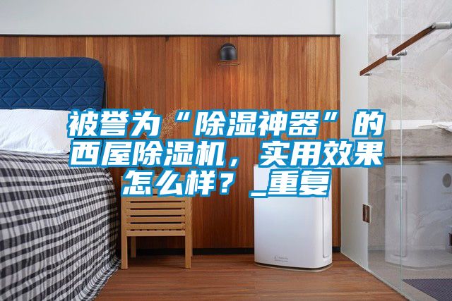 被譽(yù)為“除濕神器”的西屋除濕機(jī)，實(shí)用效果怎么樣？_重復(fù)