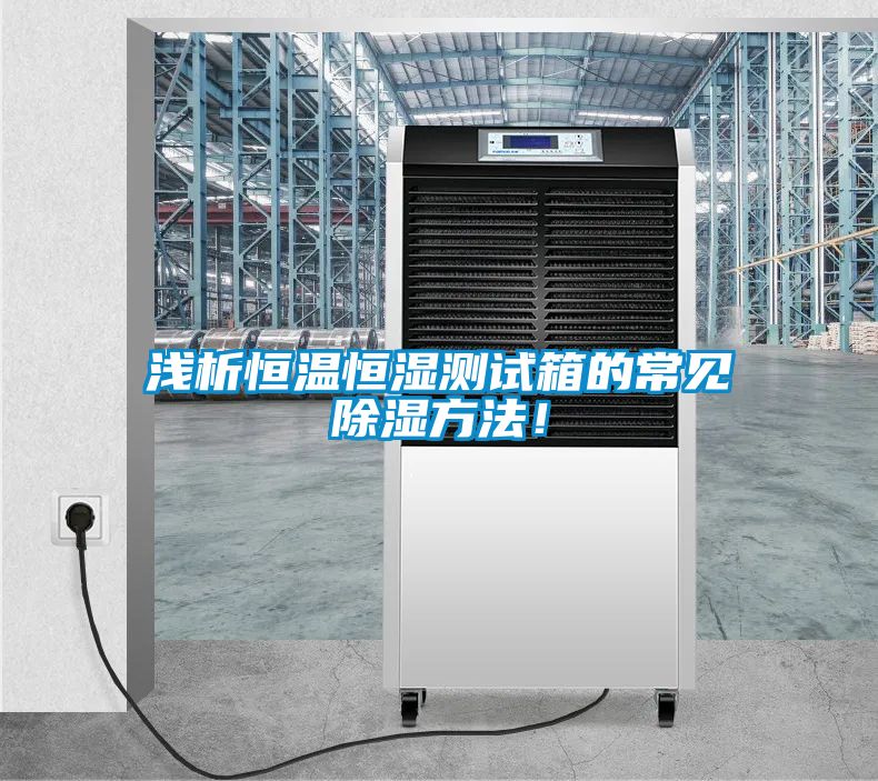 淺析恒溫恒濕測試箱的常見除濕方法！