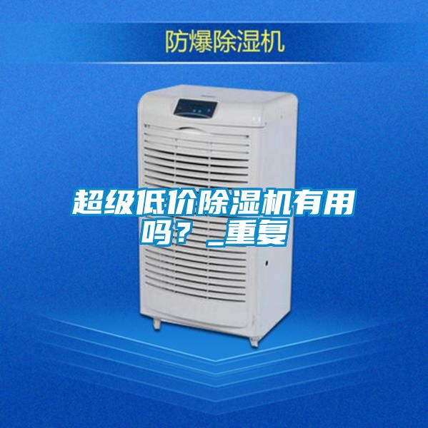 超級(jí)低價(jià)除濕機(jī)有用嗎？_重復(fù)