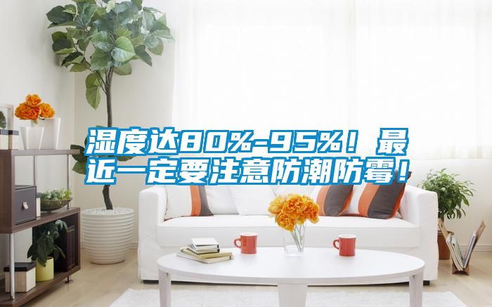 濕度達80%-95%！最近一定要注意防潮防霉！