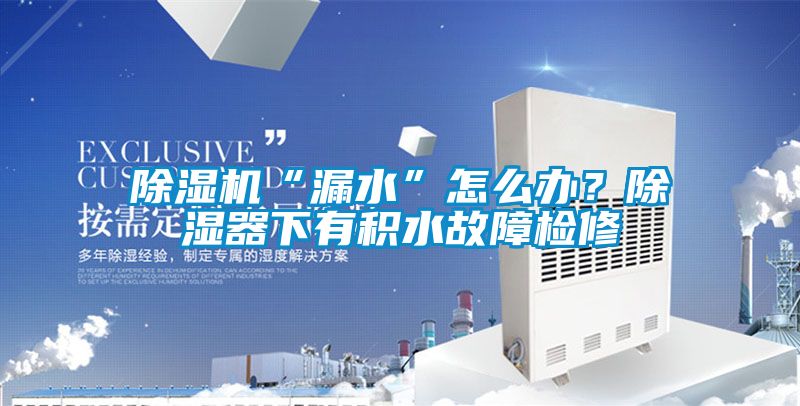 除濕機(jī)“漏水”怎么辦？除濕器下有積水故障檢修