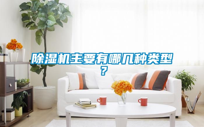 除濕機主要有哪幾種類型？