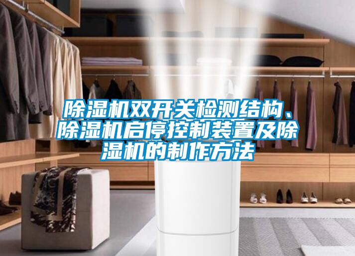 除濕機(jī)雙開關(guān)檢測結(jié)構(gòu)、除濕機(jī)啟?？刂蒲b置及除濕機(jī)的制作方法