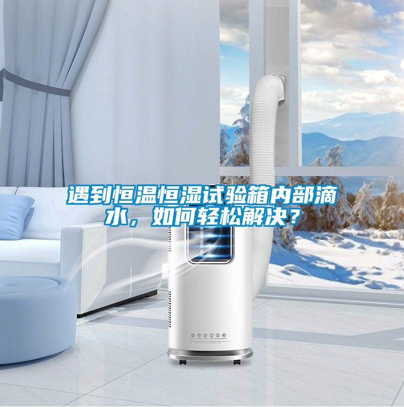 遇到恒溫恒濕試驗(yàn)箱內(nèi)部滴水，如何輕松解決？