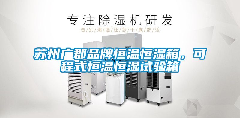 蘇州廣郡品牌恒溫恒濕箱，可程式恒溫恒濕試驗箱