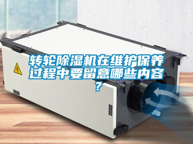 轉(zhuǎn)輪除濕機(jī)在維護(hù)保養(yǎng)過程中要留意哪些內(nèi)容？