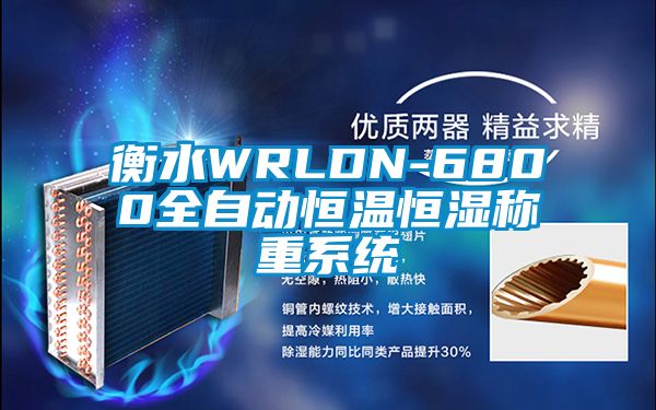 衡水WRLDN-6800全自動(dòng)恒溫恒濕稱(chēng)重系統(tǒng)