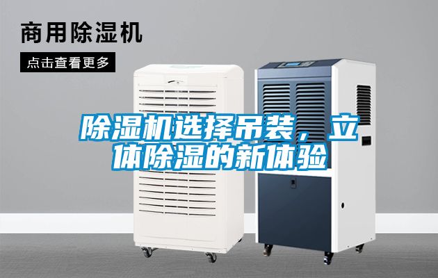 除濕機選擇吊裝，立體除濕的新體驗