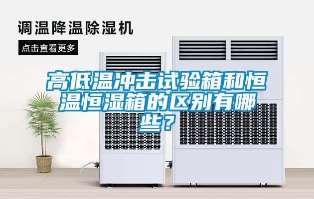 高低溫沖擊試驗箱和恒溫恒濕箱的區(qū)別有哪些？