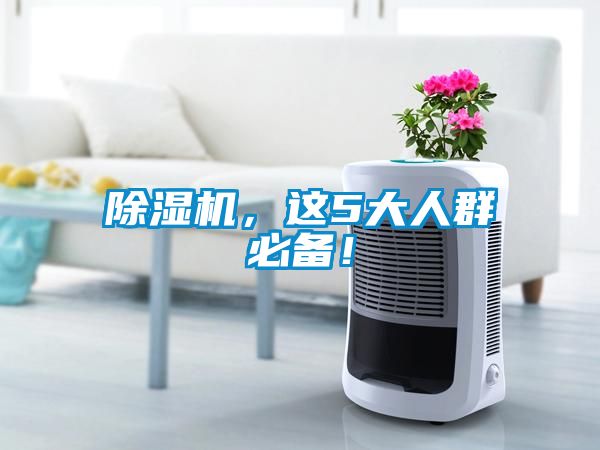 除濕機(jī)，這5大人群必備！
