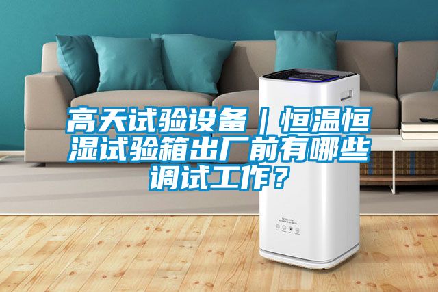 高天試驗(yàn)設(shè)備｜恒溫恒濕試驗(yàn)箱出廠前有哪些調(diào)試工作？