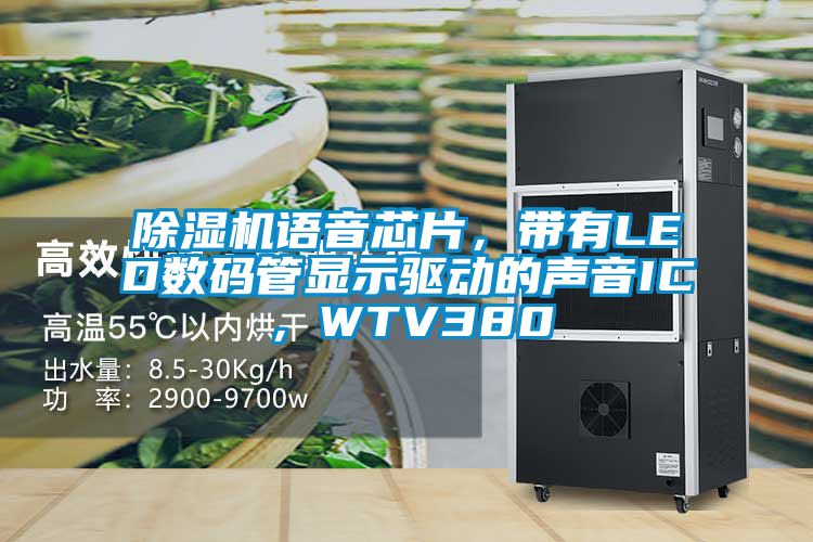 除濕機(jī)語音芯片，帶有LED數(shù)碼管顯示驅(qū)動(dòng)的聲音IC，WTV380