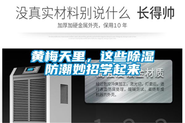 黃梅天里，這些除濕防潮妙招學起來